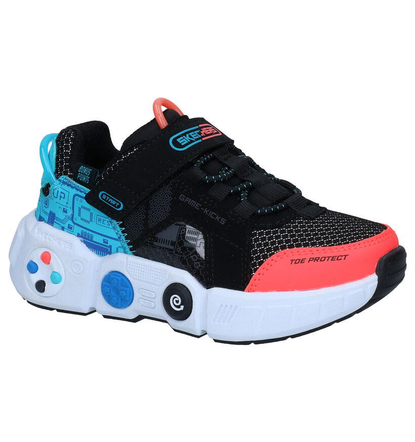 Skechers Gametronix Zwarte Sneakers in kunststof (302929)