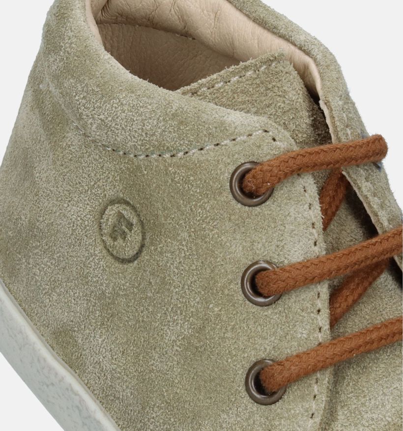 Falcotto Ostrit Suede Groene Babyschoentjes voor jongens (339416)