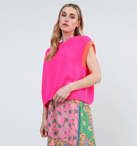Dolce C. Pull sans manches en Fuchsia (333092)