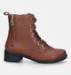 Mustang Boots à lacets en Cognac pour femmes (342714)