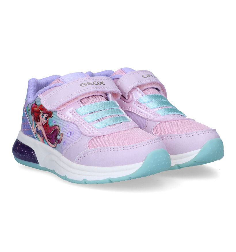Geox Disney Princess Ariel Roze Sneakers voor meisjes (321566) - geschikt voor steunzolen