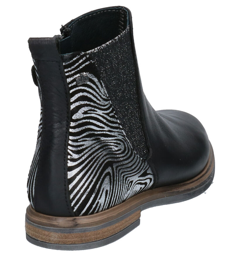 STONES and BONES Gilla Bottines en Noir en cuir (255535)