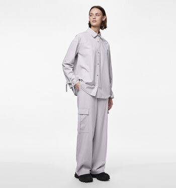 Pieces Broeken Grijs