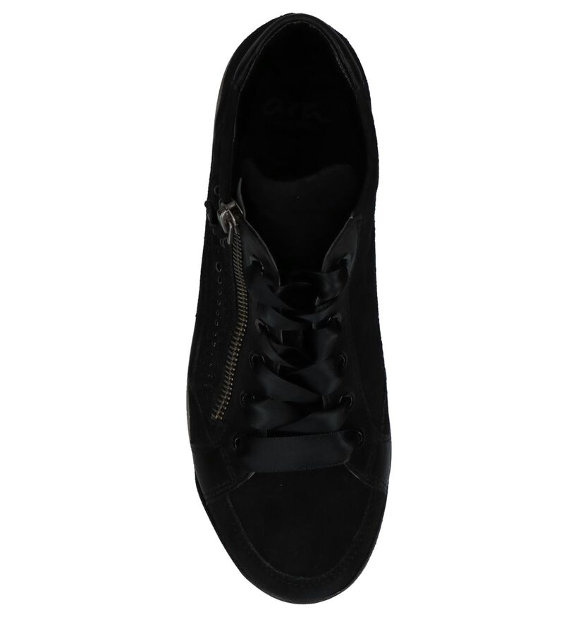 Ara Bottillons plates en Noir en daim (232418)