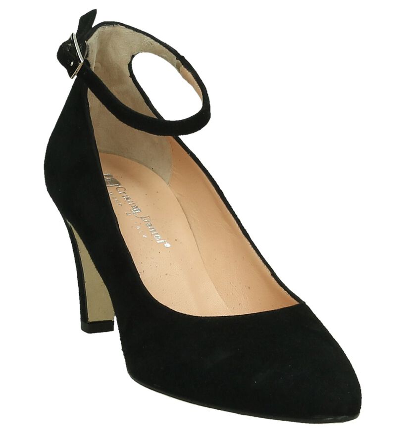 Cristian Daniel Zwart High Heels Pumps met Bandje, , pdp