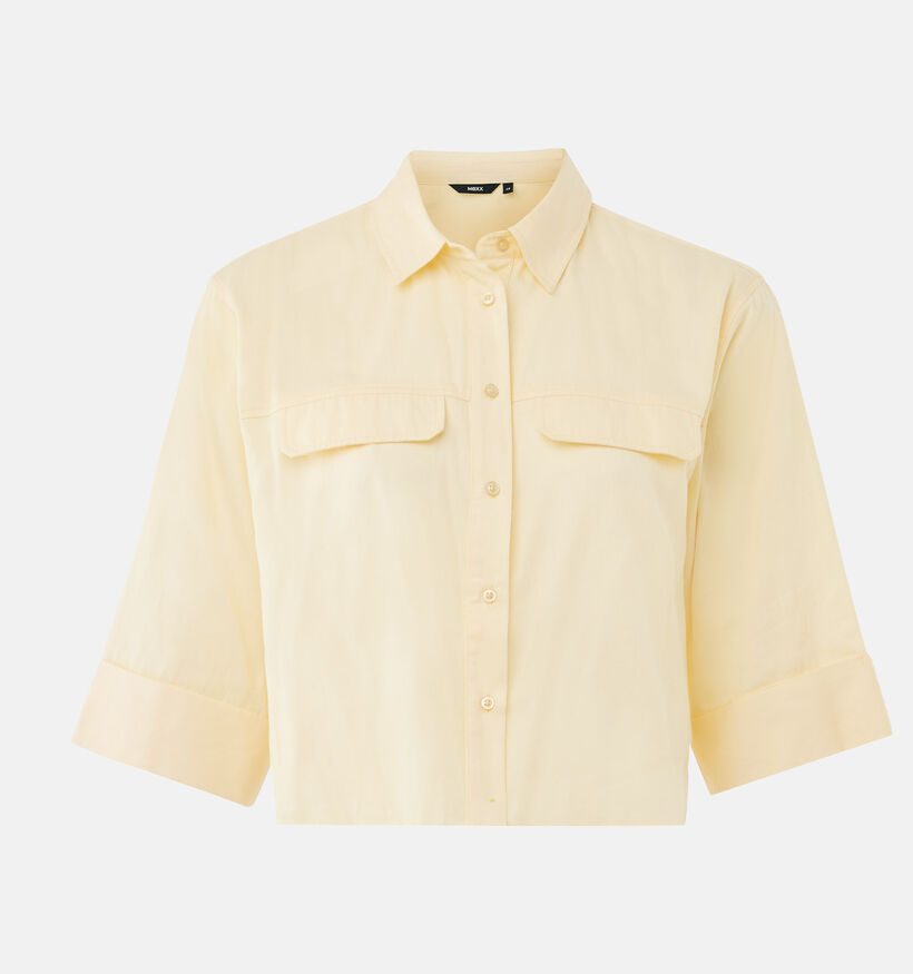 Mexx Boxy Poplin Blouse en Jaune pour femmes (368583)