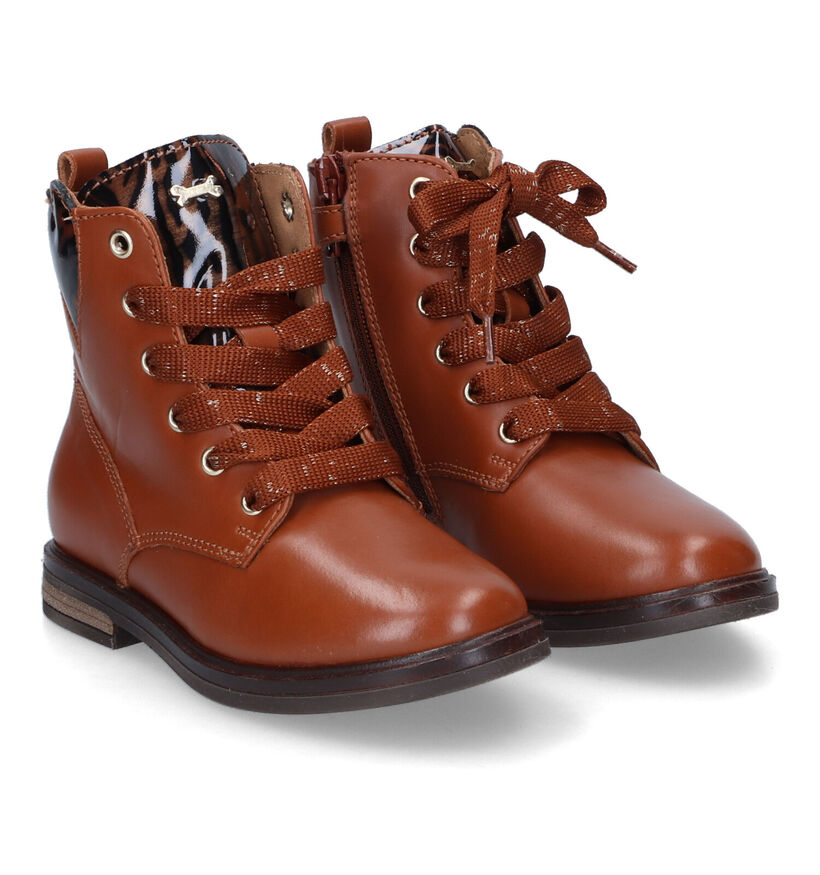 STONES and BONES Etami Bottines en Cognac pour filles (295038) - pour semelles orthopédiques