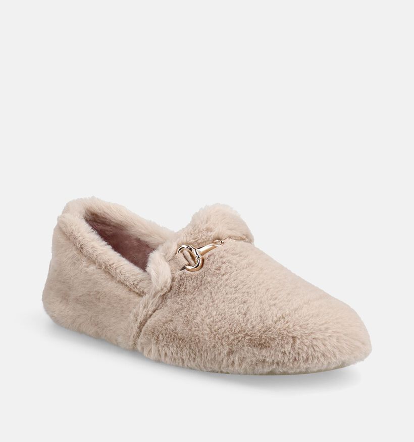 Macarena Pantoufles en Beige fonc&eacute; pour femmes (381084) - pour semelles orthop&eacute;diques
