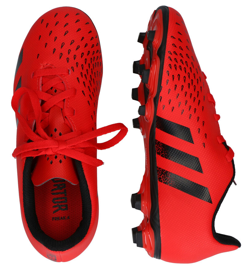 adidas Predator Chaussures de foot en Rouge en simili cuir (293289)