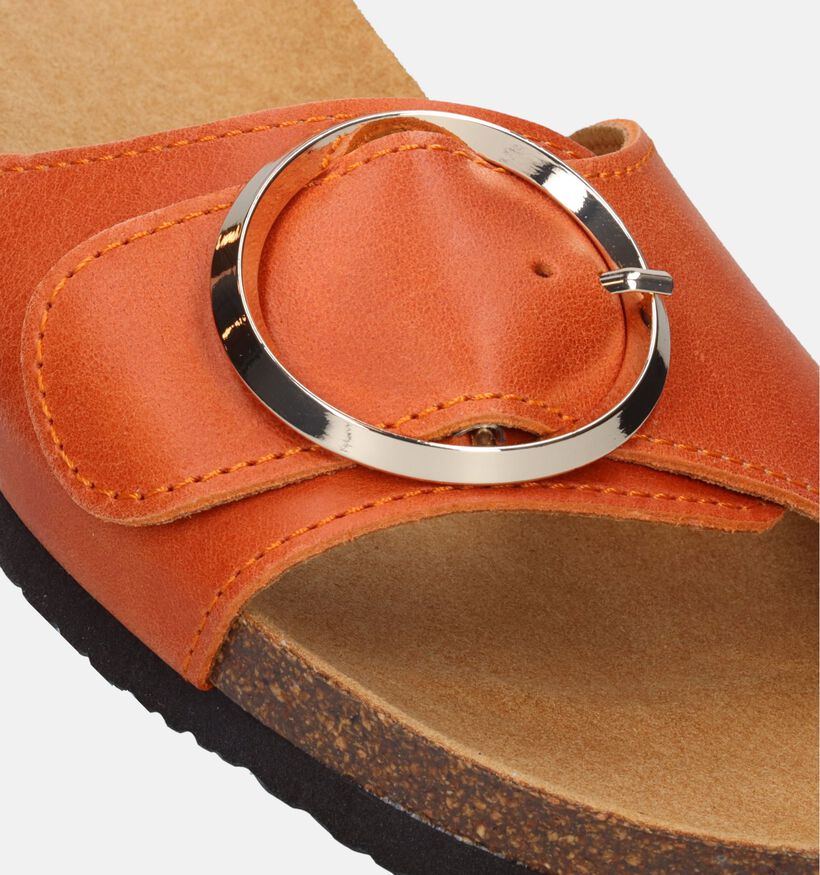 Scholl Amalfi Mules en Orange en cuir (336780)