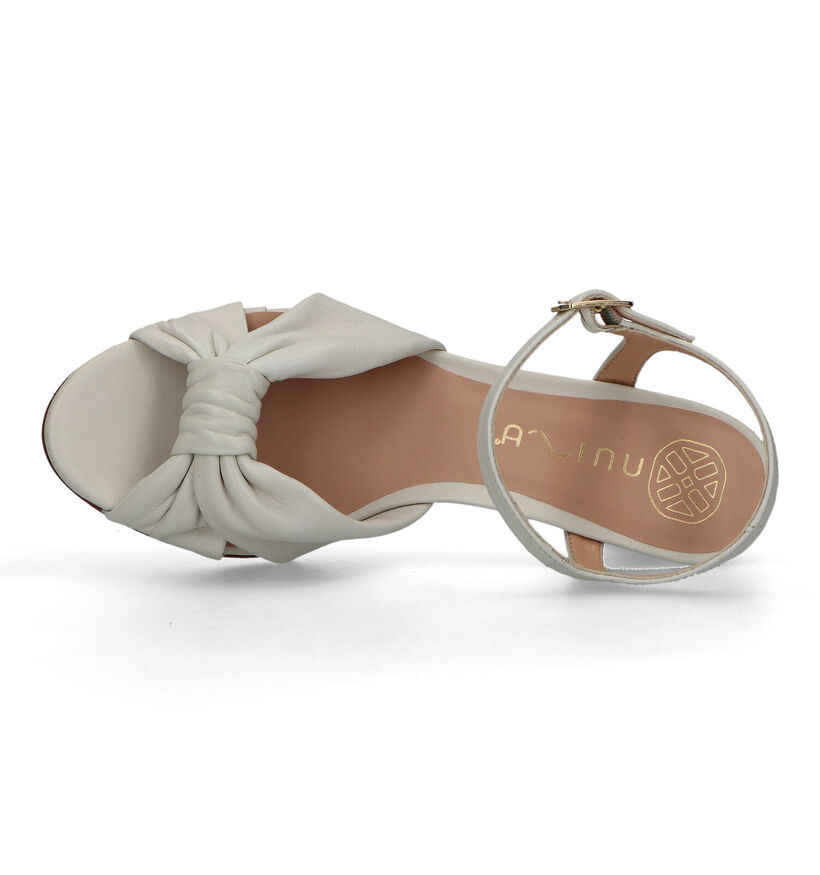 Unisa Malvina Ecru Sandalen voor dames (325070)