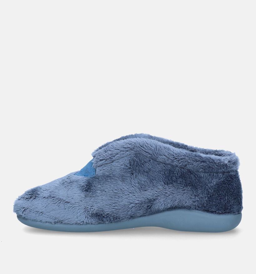 Torfs Home Pantoufles fermées en Bleu pour femmes (330462)