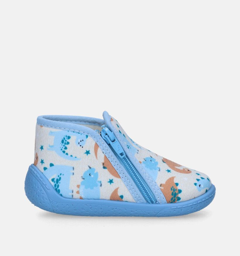 Milo & Mila Blauwe Hoge pantoffels voor jongens (348660)