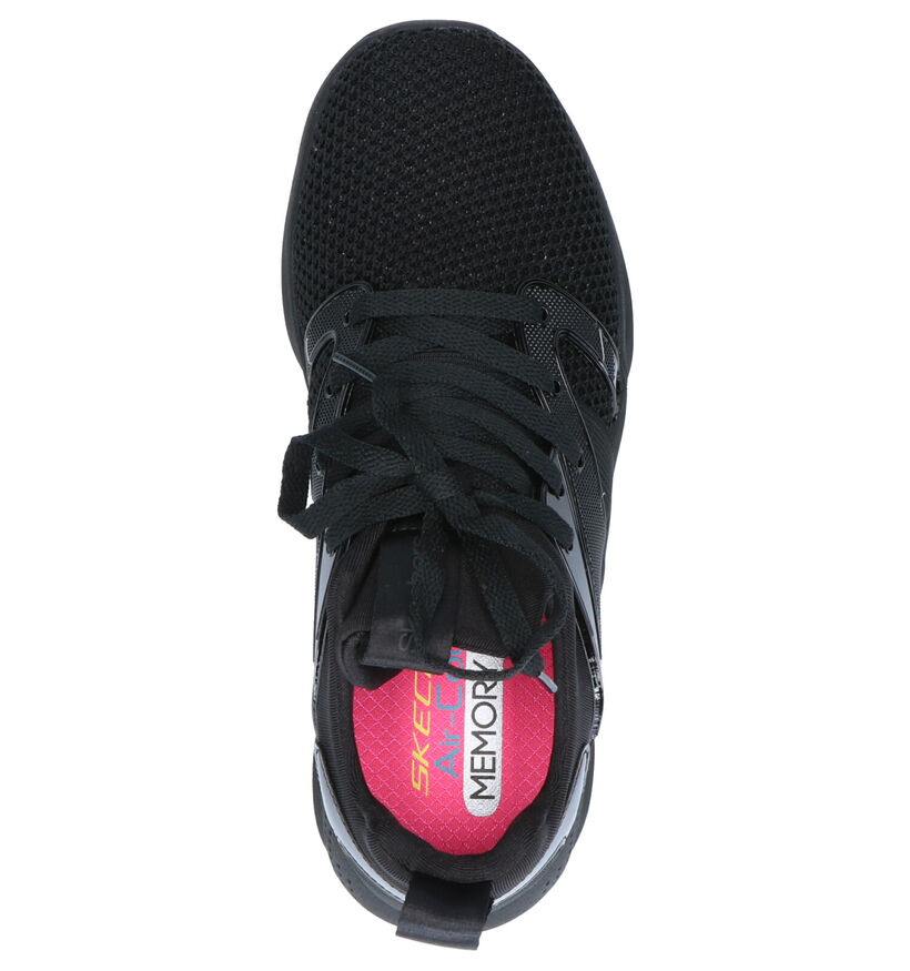 Skechers Shine Status Zwarte Slip-on Sneakers in kunstleer (263426)