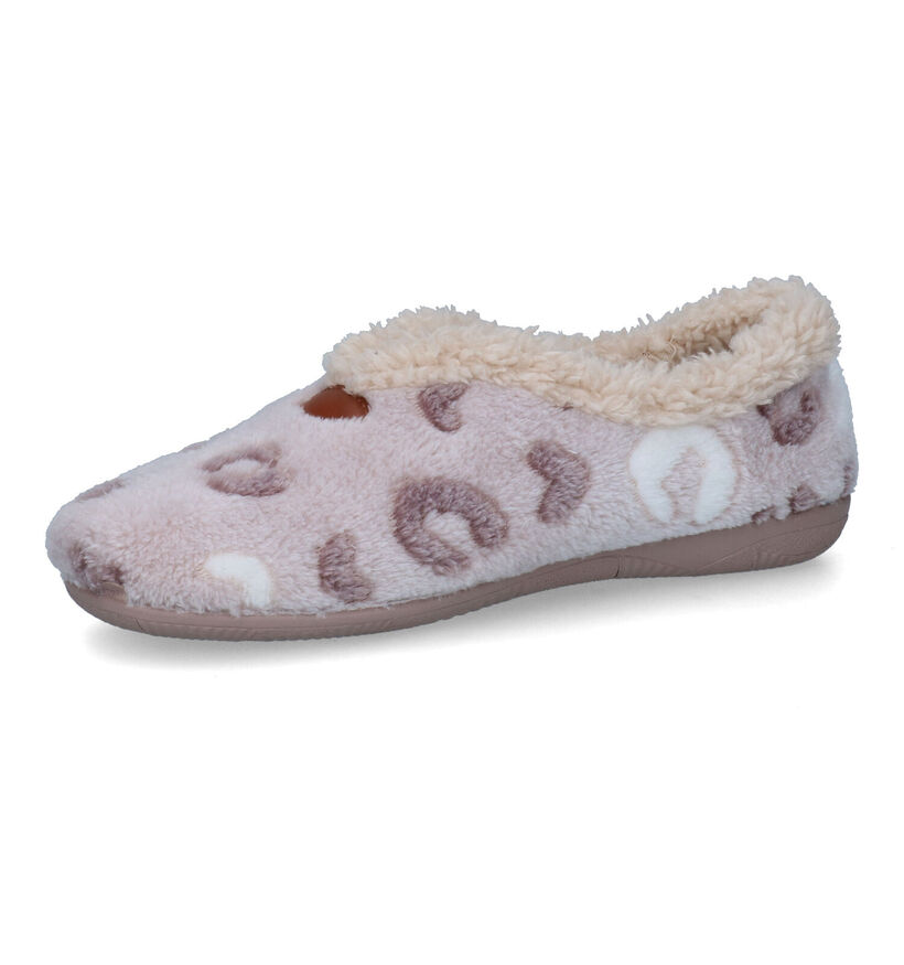 Torfs Home Pantoufles fermées en Beige pour femmes (349201)