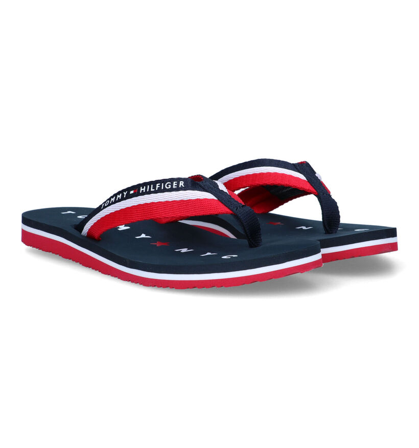 Tommy Hilfiger Loves NY Beach Blauwe Teenslippers voor dames (333017)