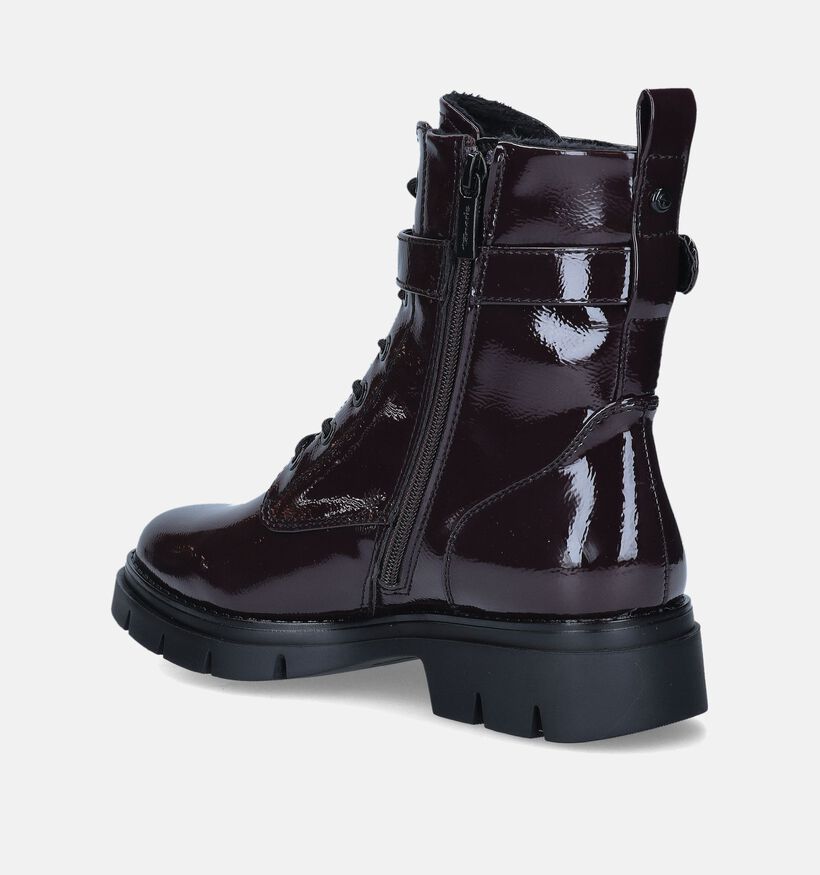 Tamaris Boots à lacets en Bordeaux pour femmes (346664)