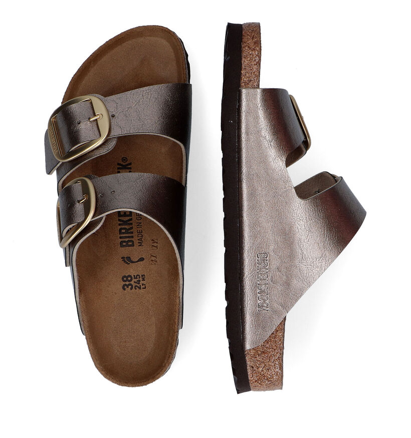 Birkenstock Arizona Big Buckle Zwarte Slippers voor dames (337973)