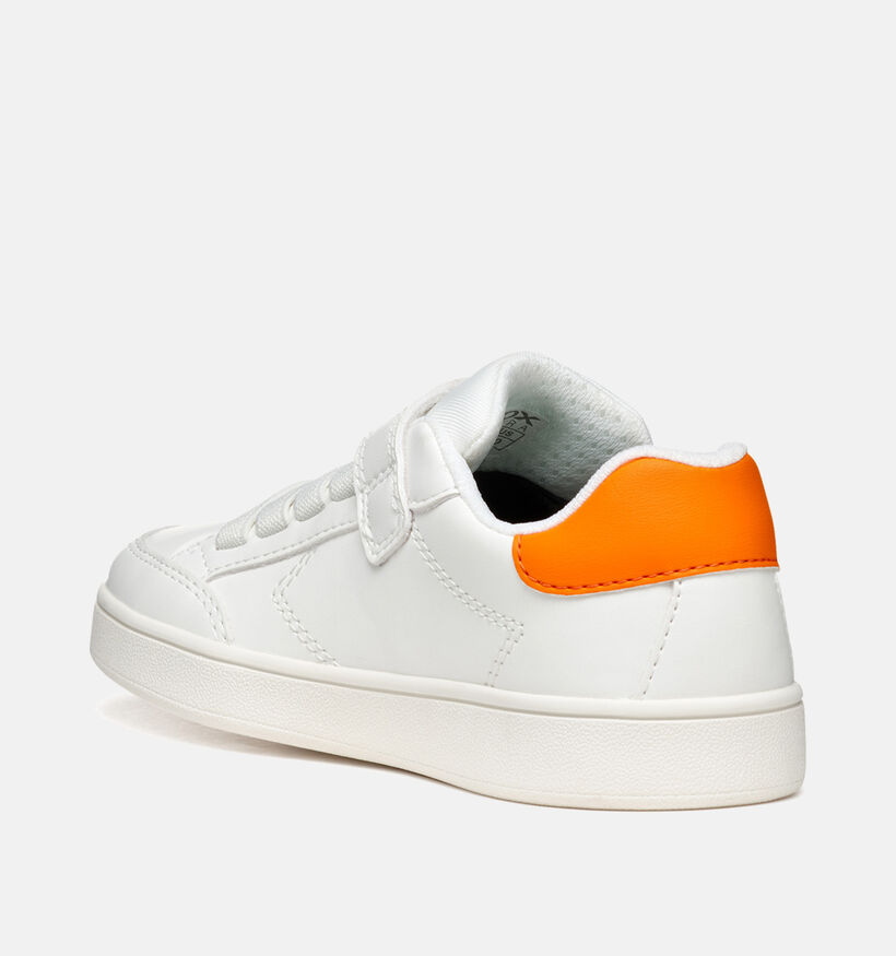 Geox Eclyper Chaussures à scratch en Blanc pour garçons (356394) - pour semelles orthopédiques
