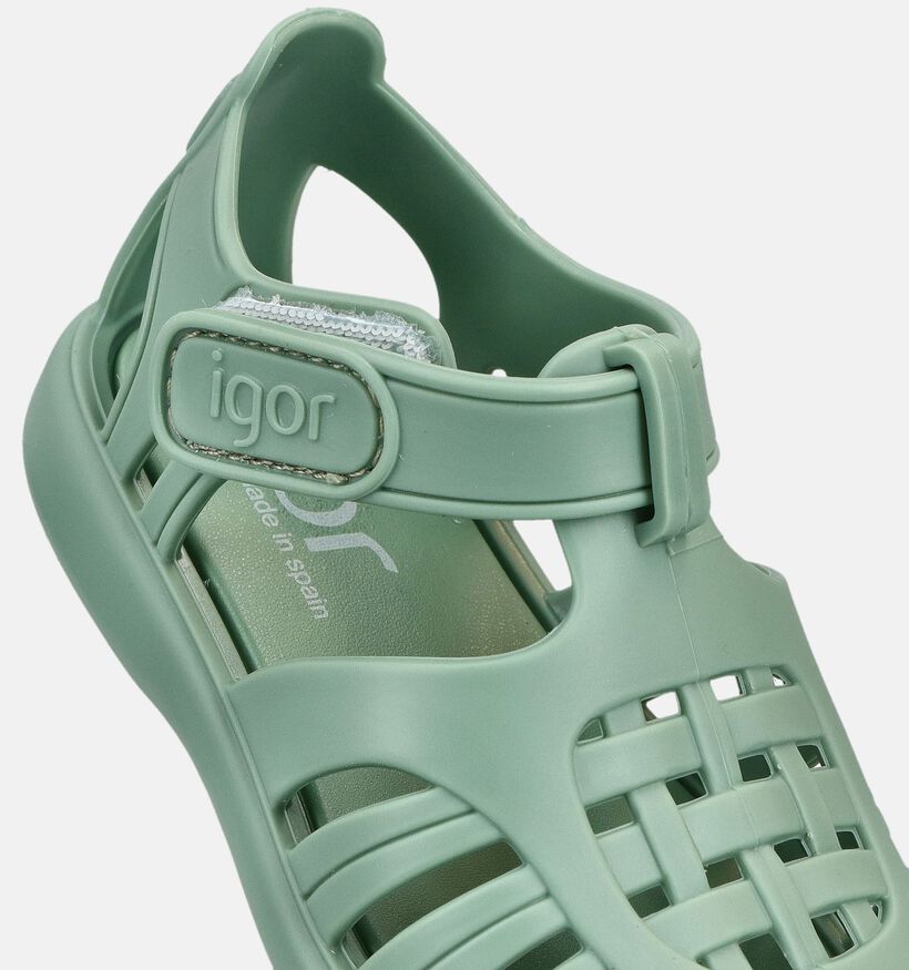 Igor Tobby Solid Sandales de marche en Vert pour filles, gar&ccedil;ons (372907)