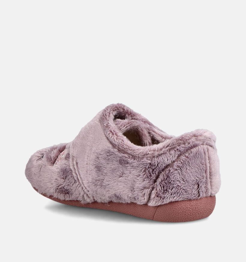 Milo & Mila Unicorn Pantoufles en Violet pour filles (381131) - pour semelles orthop&eacute;diques
