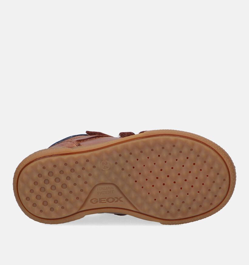 Geox Poseido Cognac Velcroboots voor jongens (330063) - geschikt voor steunzolen