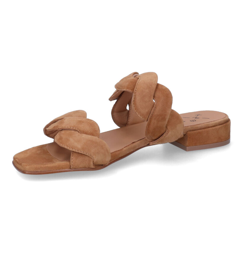 KMB Cognac Slippers voor dames (309633)