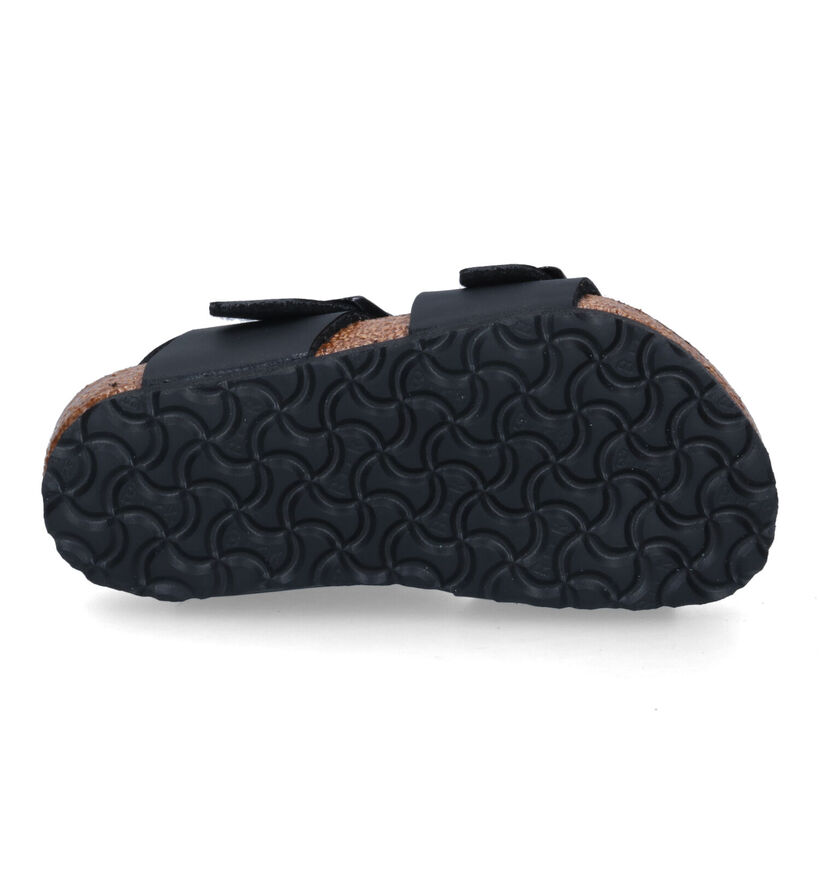 Birkenstock New York  Sandales en Noir pour garçons (338096)