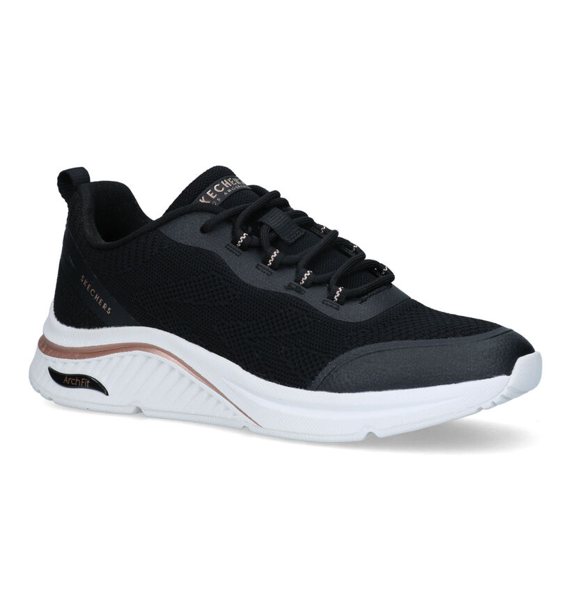 Skechers Arch Fit S-Miles Baskets en Noir pour femmes (326233) - pour semelles orthopédiques