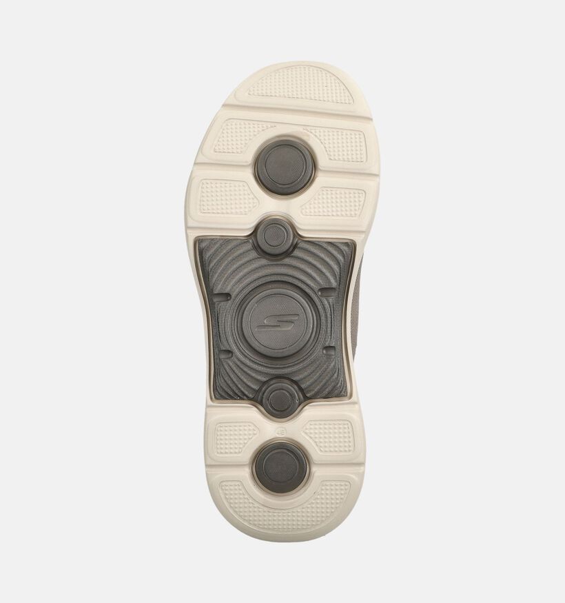 Skechers Go Walk Arch Fit Baskets en Taupe pour hommes (376906) - pour semelles orthop&eacute;diques