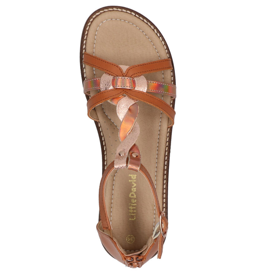 Little David Toledo Cognac Sandalen in leer (273137)