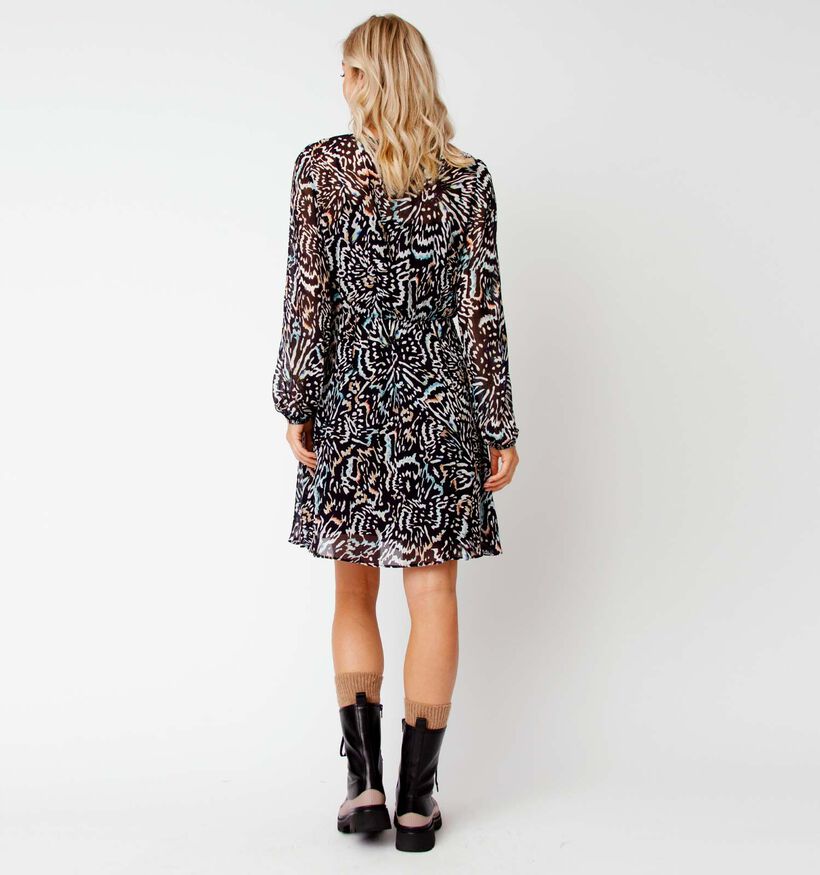 comma Robe mi-longue en Noir pour femmes (319674)