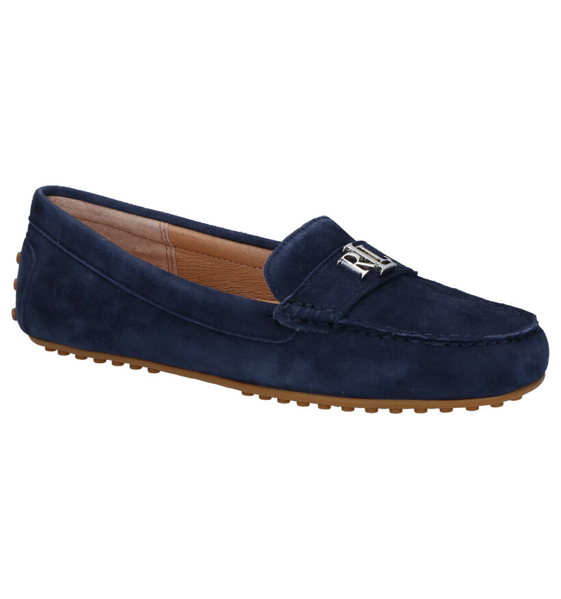 Lauren Ralph Lauren Mocassins en Bleu foncé en daim (266974)