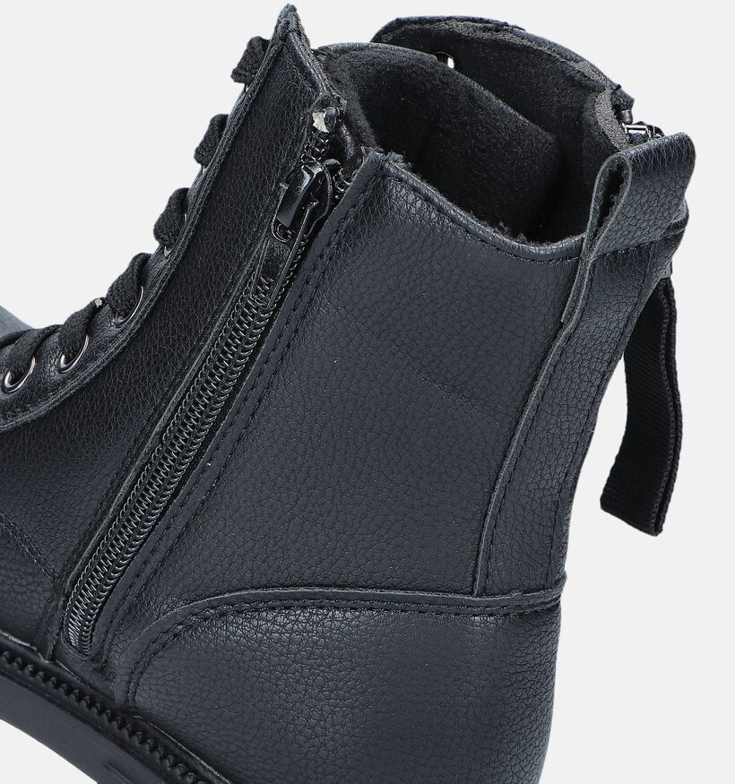 Milo & Mila Bottines robustes en Noir pour filles (346917)