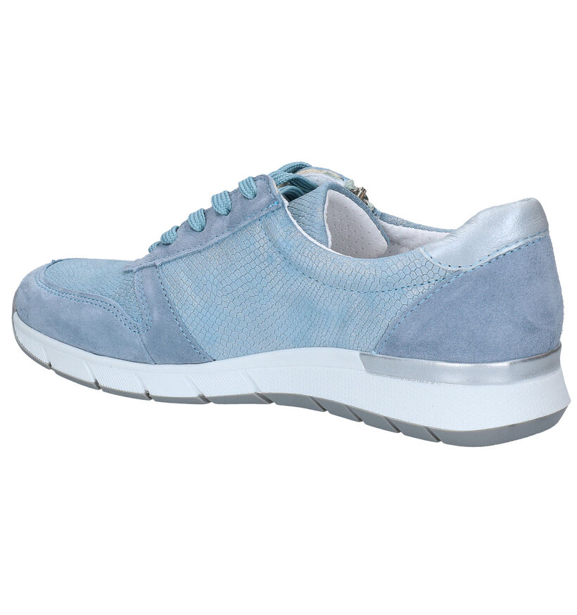 Mirel Pearl Blauwe Lage Schoenen in nubuck (285556)
