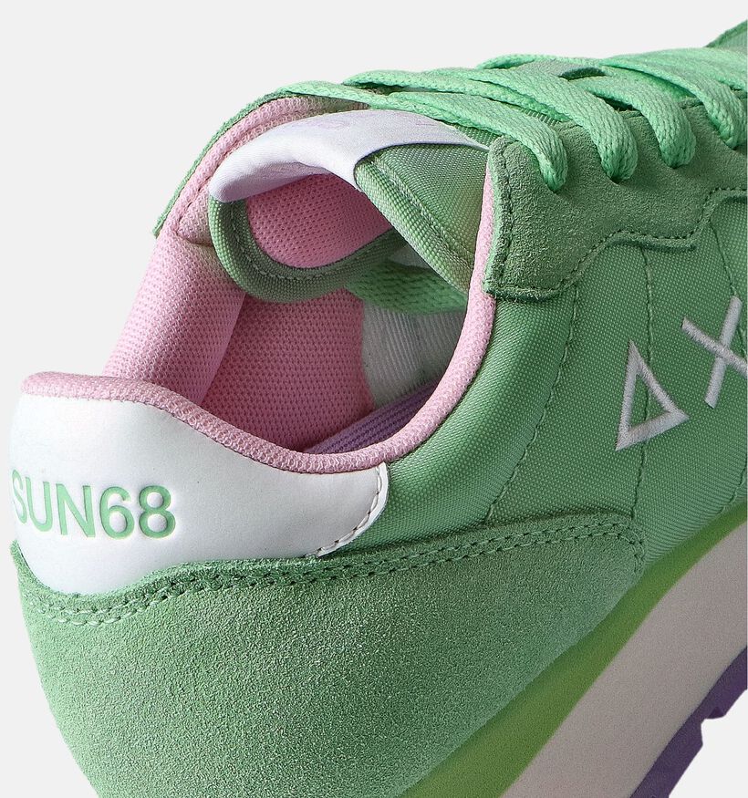 Sun68 Baskets casual en Vert pour femmes (351691) - pour semelles orthopédiques