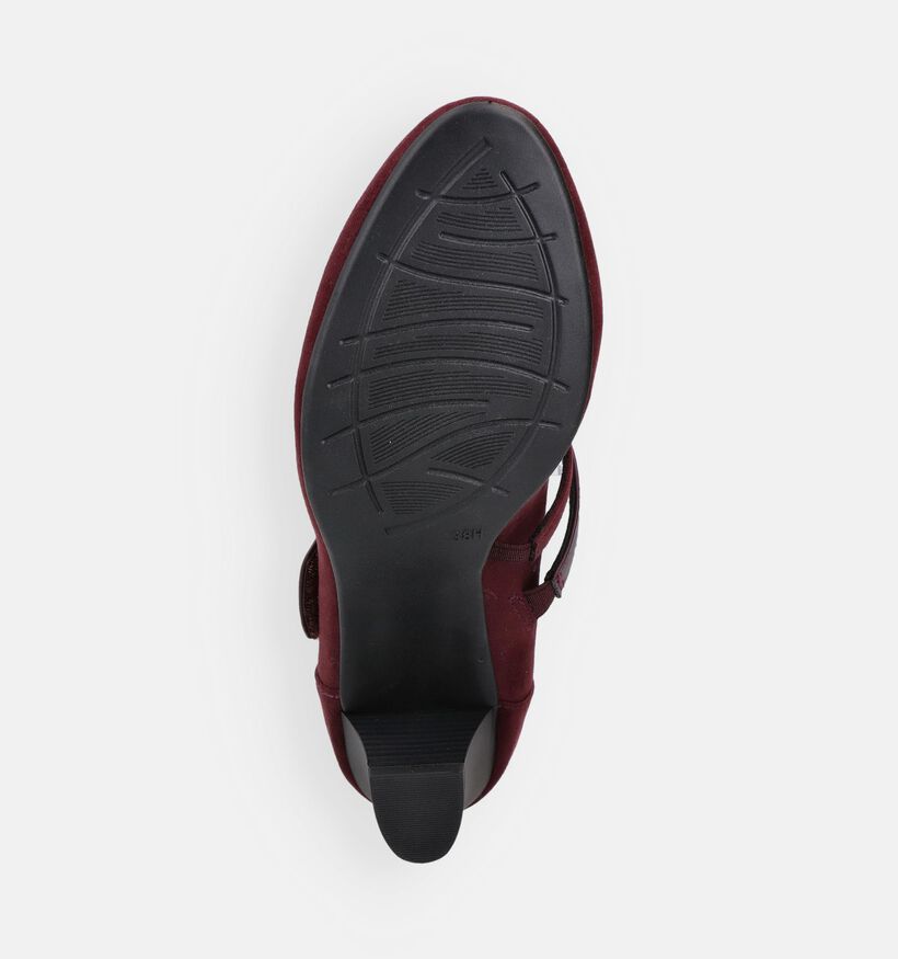 Jana Bordeaux Pump met Bandje voor dames (377084)