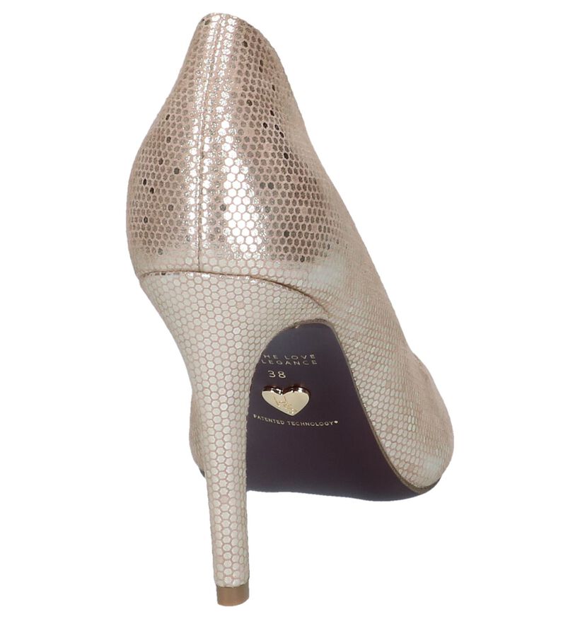 Tamaris Heart & Sole Escarpins en Or en nubuck (244113)