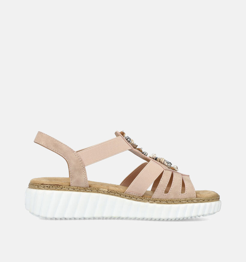 Rieker Roze Sandalen met Sleehak voor dames (359297)