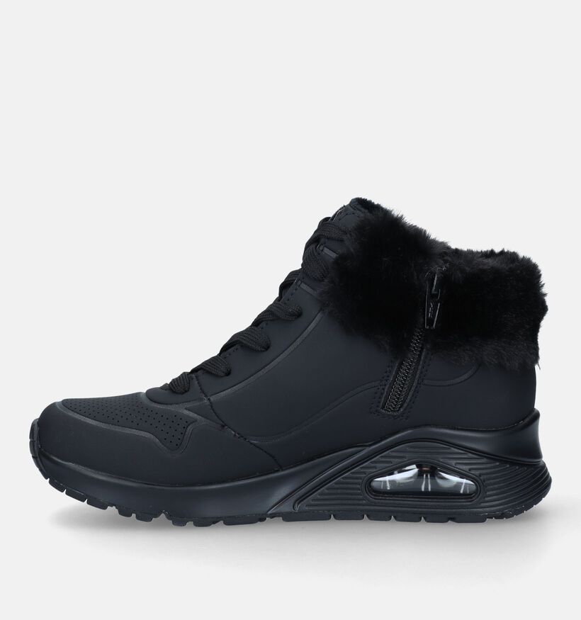 Skechers Uno Zwarte Hoge Sneakers voor meisjes (327979)