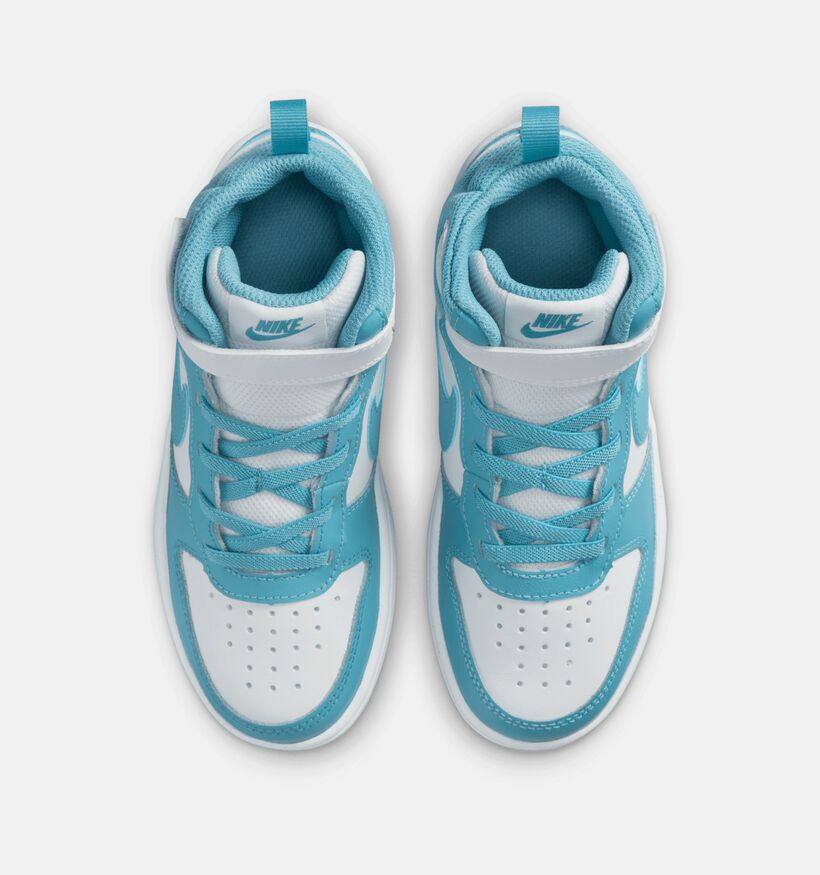 Nike Court Borough Baskets montantes en Bleu pour filles, garçons (359811) - pour semelles orthopédiques