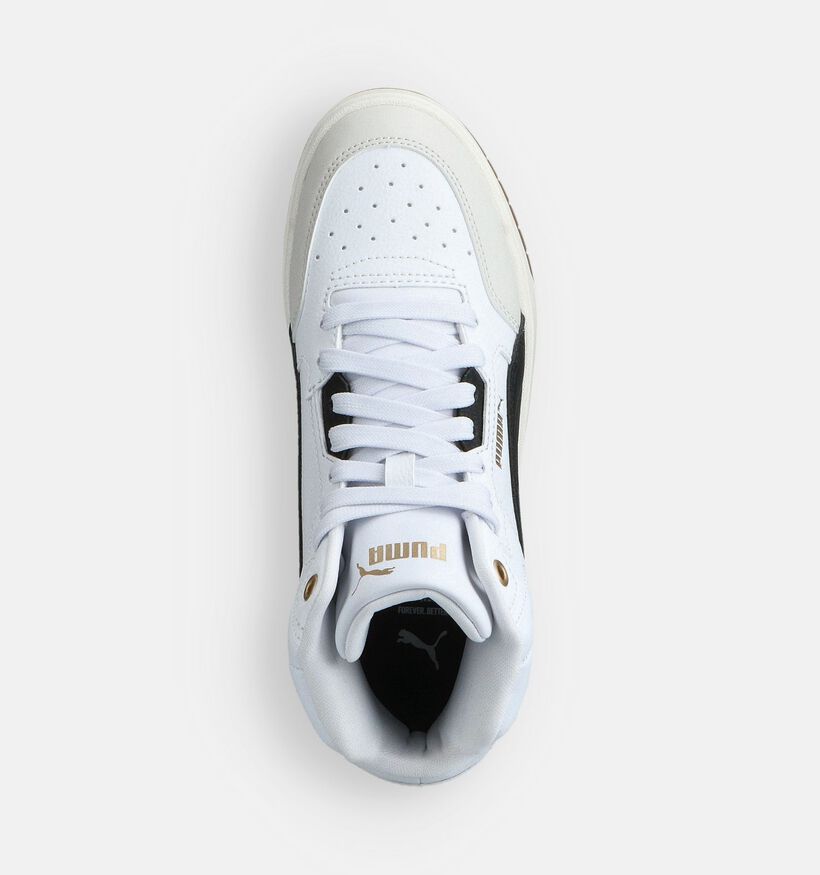 Puma Shuffle Downtown Witte Hoge Sneakers voor meisjes, jongens (359199) - geschikt voor steunzolen