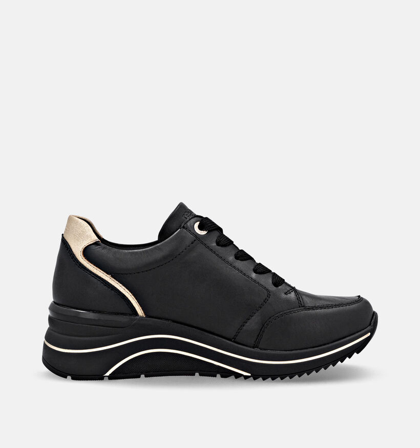 Remonte Zwarte Sneakers met Sleehak voor dames (379855) - geschikt voor steunzolen