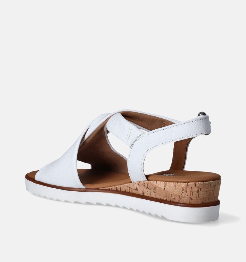 Gabor Witte Sandalen met sleehak voor dames (352039)