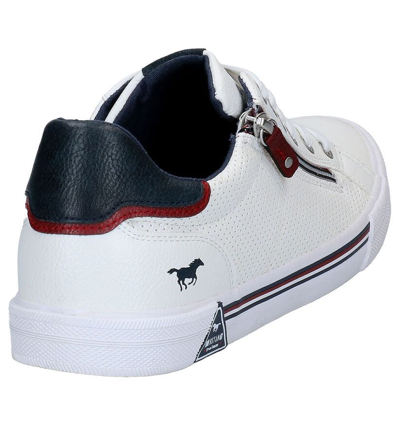 Mustang Witte Sneakers in kunstleer (285974)