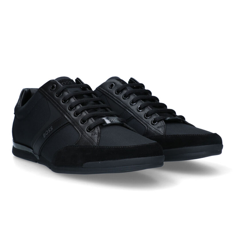 BOSS Saturn Low Chaussures à lacets en Noir pour hommes (332872) - pour semelles orthopédiques