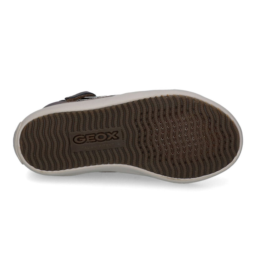 Geox Gisli Baskets en Taupe pour filles (313605) - pour semelles orthopédiques