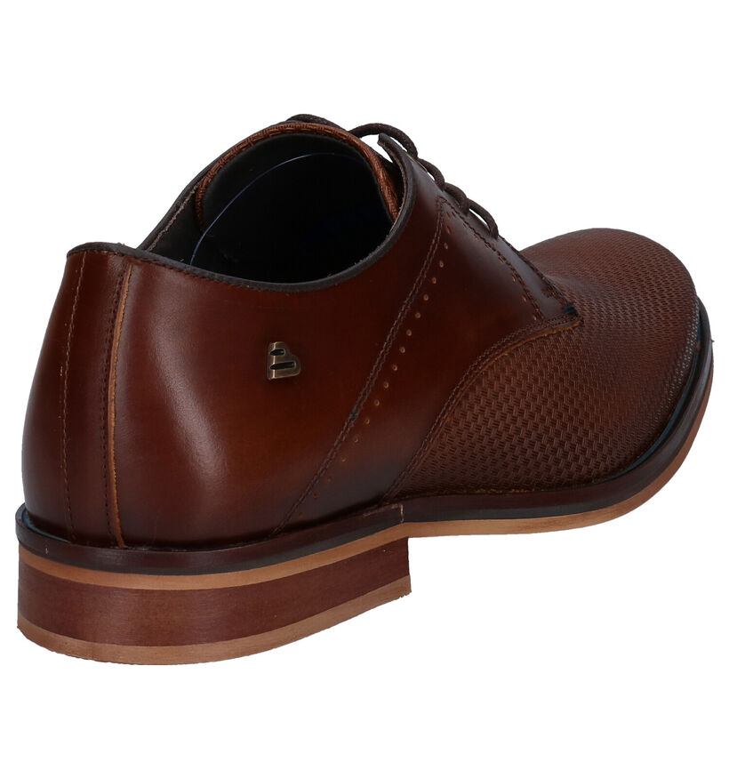 Bullboxer Cognac Geklede Veterschoenen in leer (281829)