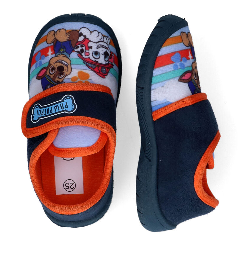 Paw Patrol Pantoufles fermées en Bleu foncé en textile (313626)