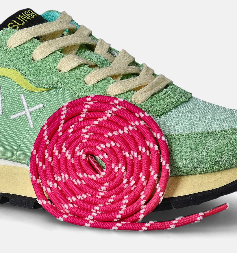 Sun68 Baskets casual en Vert pour femmes (351703) - pour semelles orthopédiques